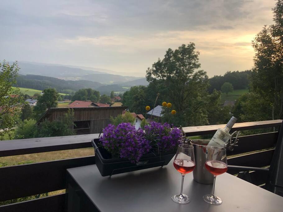 Apartment Panoramablick 2 Böbrach Kültér fotó